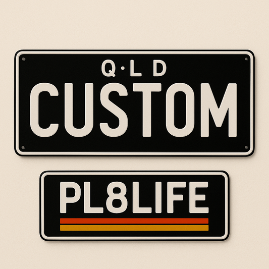 Custom QLD Number Plate + Merch Package